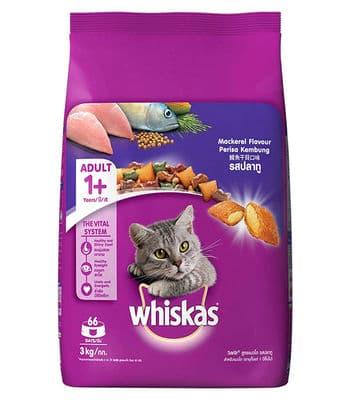 Whiskas Adult (+1 year)Mackerel Flavour - Dry Cat Food