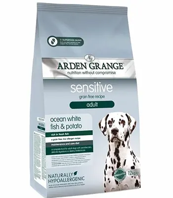 Arden Grange Sensitive,Ocean White Fish Potato - Dry Dog Food