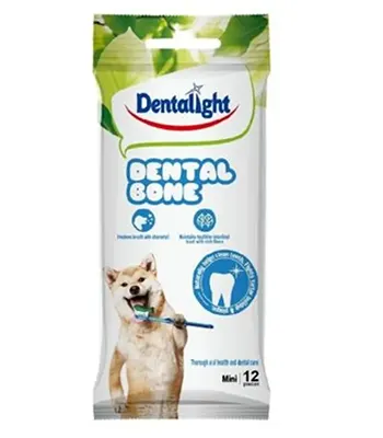 Gnawlers Dentalight Dental Bone Chew 12 in 1 -Veg Dog Treat