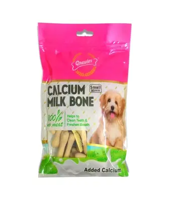 Gnawlers - Calcium Milk Bone - 30 pc in 1 packet- Puppies and Adult Dogs