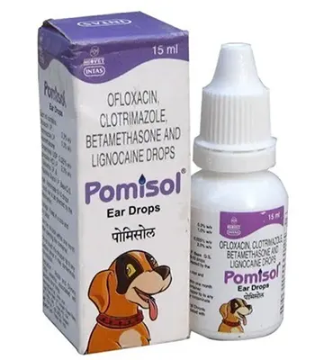 INTAS Pomisol Ear Drops,15 ml - Puppies and Adult