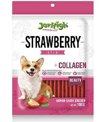 Jerhigh Strawberry Stix - Puppies and Adult Dog Treats