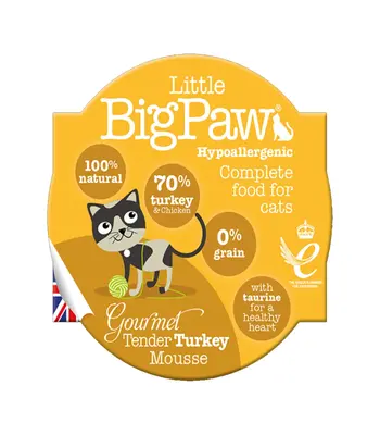 Little Big Paw Gourmet Tender Turkey Mousse - Cat Wet Food