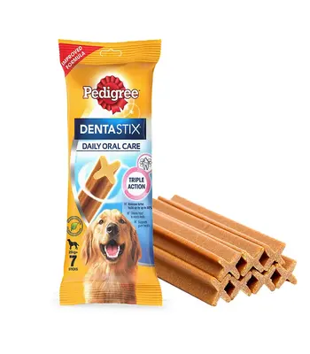 Pedigree Dentastix Dog Treat Oral Care For Adult Large Breed (25 Kgs+), (7 Sticks)