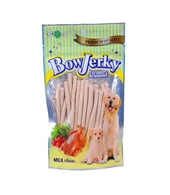 Rena's Bow Jerky Chicken and Milk, 200 Gms - Dog Treat