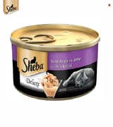 Sheba Premium, Pure Tuna fillets in Jelly Wet Cat Food, 85g Can