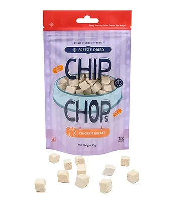 Chip Chop Freeze Dried Chicken Breast Treat for Dogs- 35 gms
