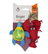 FOFOS Turtle with Lobster Cat Plush Toys - Catnip Cat Toy