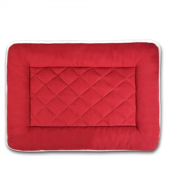 Furry Castle Water Repellent Cotton Dog Mat- Red