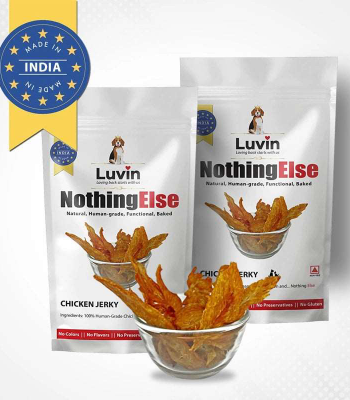 Luvin Nothing Else Chicken Jerky 70g (Pack of 2) Human-Grade Treats for Dogs and Cats | No Colors | No Flavors | No Preservatives