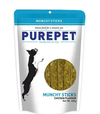 Purepet Munchy Sticks - Dog Chicken Flavor