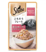 Sheba Skipjack Salmon Pouch, Cat Wet Food, 35g
