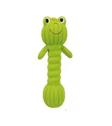TRIXIE Dumbbell Latex Frog Toy with Squeaker For Dogs, 18 cm