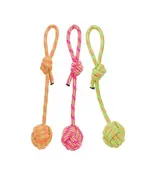 TRIXIE Playing Rope with woven in ball - Puppies and Adult - 37 cm