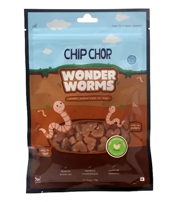 Wonder Worms Mini Chicken Hearts with Mealworms- 70g