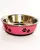 Super Pet Stainless Steel Plastic Fusion with Rubber Base Dog Feeding Bowl